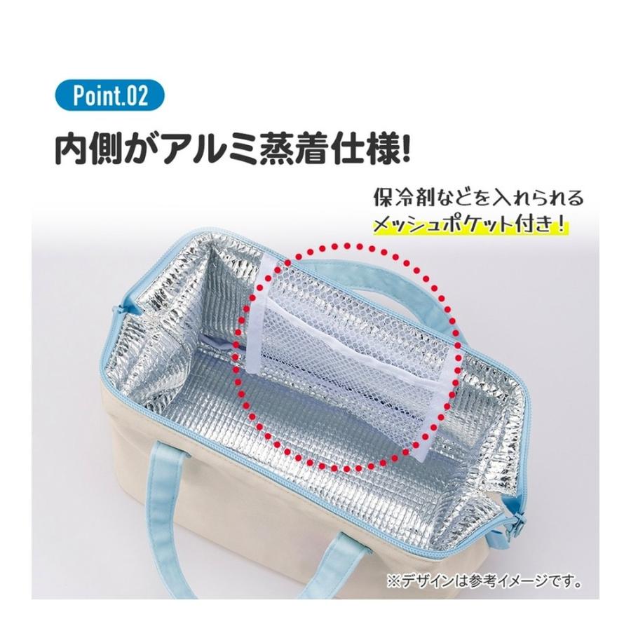 がま口型ランチバッグ ハローキティ ヒョウ柄 ピンク SKATER スケーター 2段 Wファスナー アルミ蒸着素材 サイズ160×220×マチ120mm 505294-KGA1 ◆メ | スケーター | 02