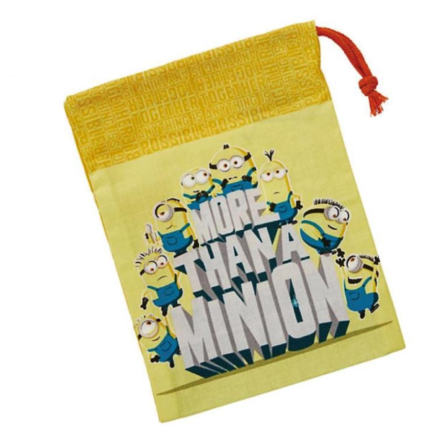 コップ袋 ミニオン ミニオンズ フィーバー コップ入れ 巾着袋 SKATER スケーター 子供 キッズ 歯ブラシホルダー付 サイズ210×150mm 515446-KB62 ◆メ | スケーター