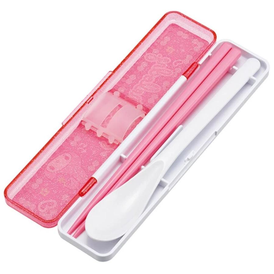 スケーター 弁当用箸 マイメロディ スクール 音のならないコンビセット