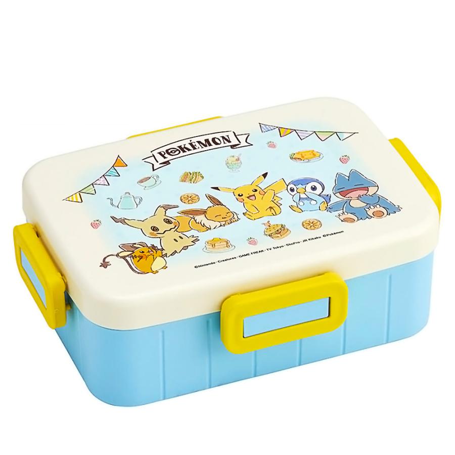 弁当箱 4点ロックランチボックス ポケットモンスター Pokemon Cafe Art SKATER 容量650ml 子供 抗菌 密閉 食洗機/電子レンジ対応 617676-YZFL7AG ◆宅 | スケーター