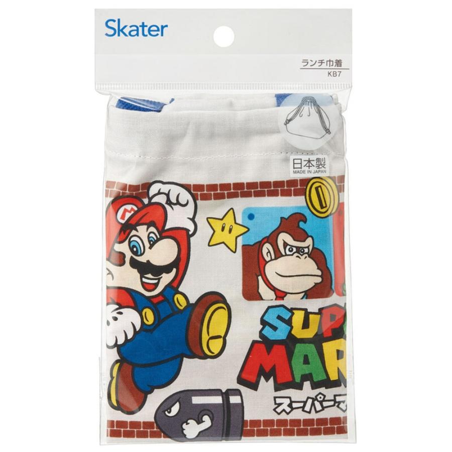 ランチ巾着 お弁当巾着 お弁当袋 スーパーマリオ 23 任天堂 nintendo SKATER スケーター 子供 こども 男の子 サイズ290×165×マチ120mm 622359-KB7 ◆メ | スケーター | 02