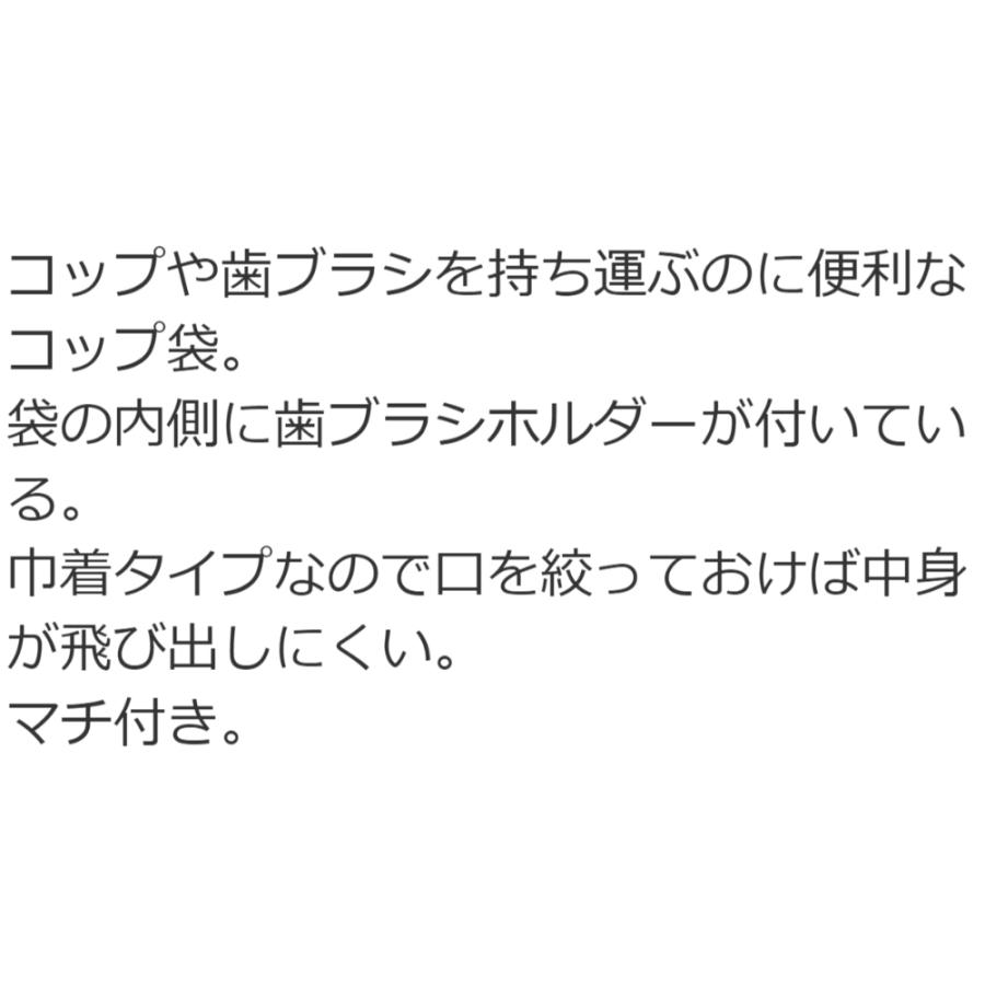 コップ袋 コップ入れ 巾着袋 DINOSAURS PICTURE BOOK ダイナソー ピクチャーブック SKATER 子供 歯ブラシホルダー付 サイズ210×150mm 63648-6-KB62 ◆メ | スケーター | 01
