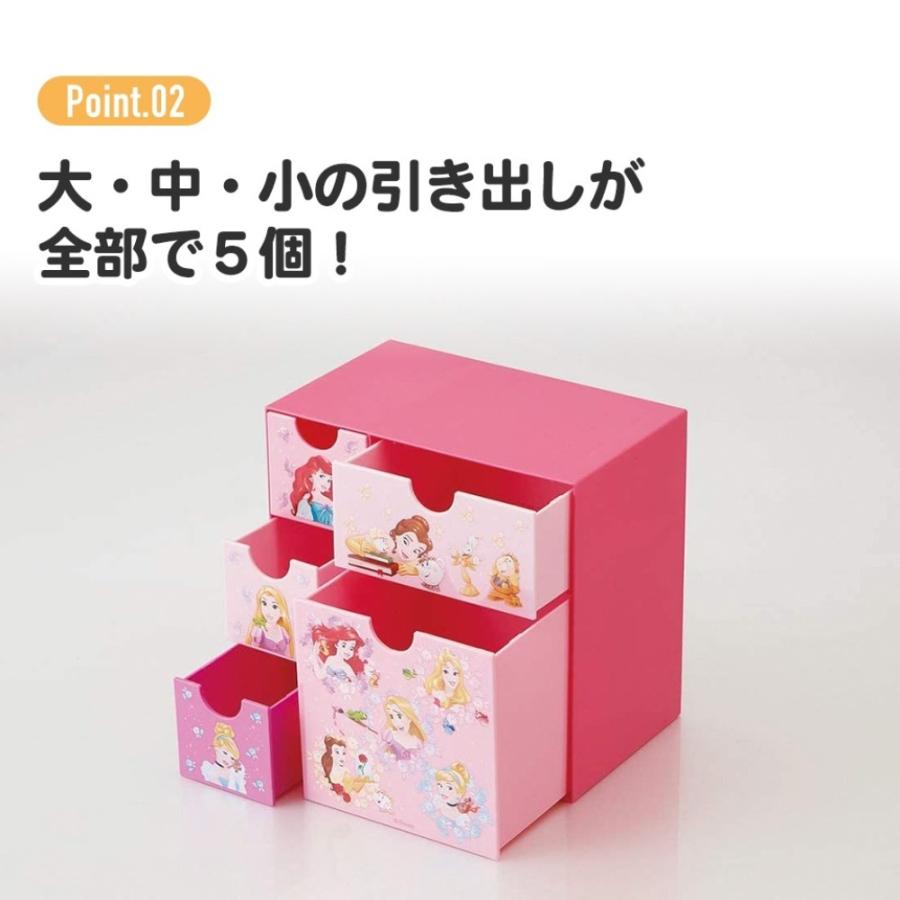 引き出しいっぱいチェスト ミニ すみっコぐらし みんなあつまるんです SKATER ミニチェスト 卓上 収納ケース 薬・小物入れ 樹脂製 638800-CHE5 ◆宅 | スケーター | 02