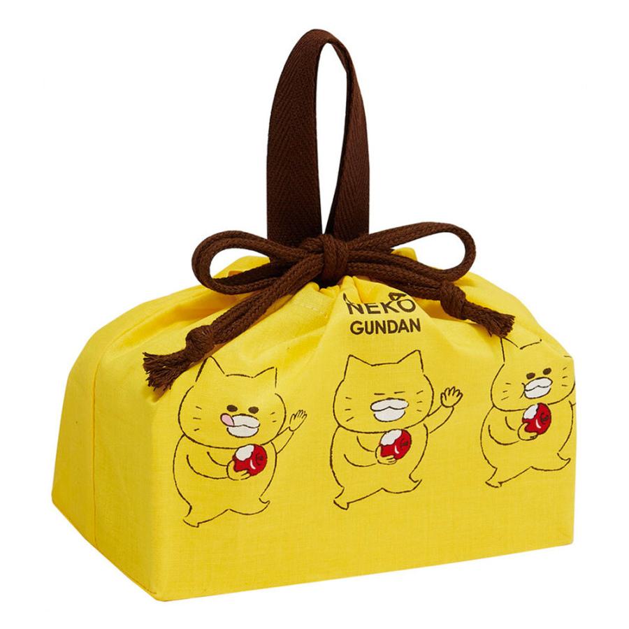 ランチ巾着 お弁当巾着 お弁当袋 ノラネコぐんだん SKATER スケーター 子供 こども キッズ サイズ290×165×マチ120mm 640100-KB7 ◆メ | スケーター