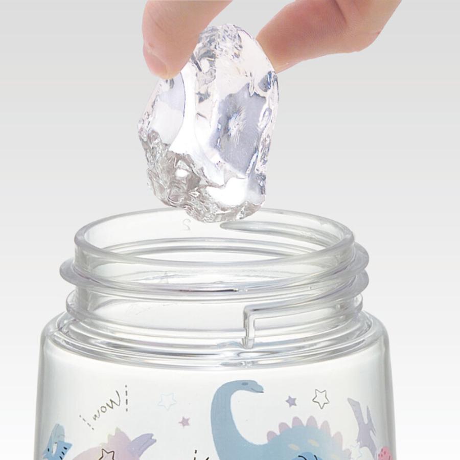 水筒 ワンプッシュストローボトル HAPPY AND SMILE レインボー SKATER 子供 容量480ml ストロー飲み用 軽量 名前シール/ショルダーベルト付 646287-PDSH5 ◆宅 | スケーター | 01