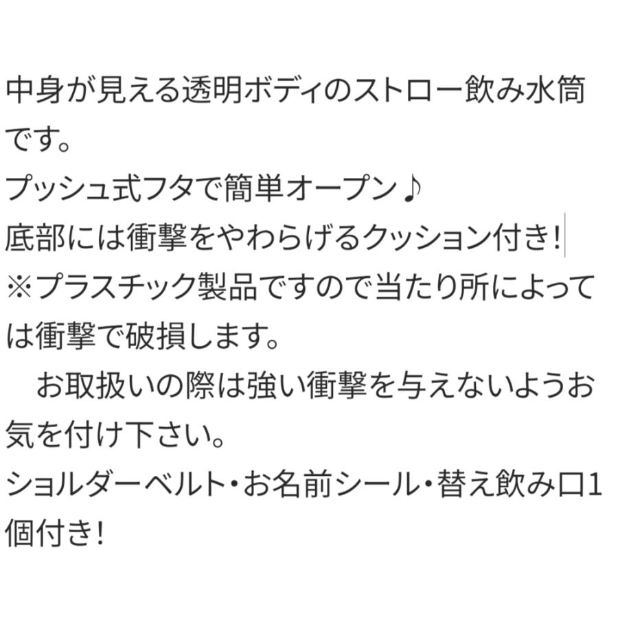 水筒 ワンプッシュストローボトル HAPPY AND SMILE レインボー SKATER 子供 容量480ml ストロー飲み用 軽量 名前シール/ショルダーベルト付 646287-PDSH5 ◆宅 | スケーター | 02