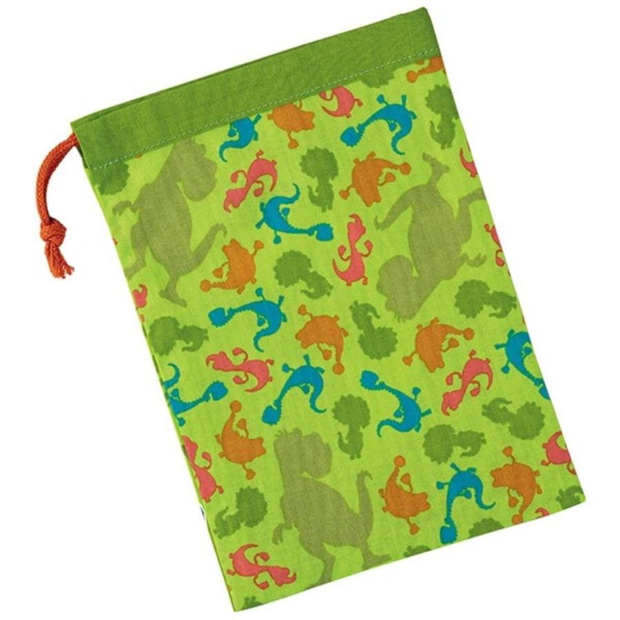 コップ袋 コップ入れ 歯ブラシ入れ 巾着袋 ギガントサウルス SKATER スケーター 子供 キッズ 男の子 サイズ205×148mm 綿100％ 659614-KB63 ◆メ | スケーター | 01