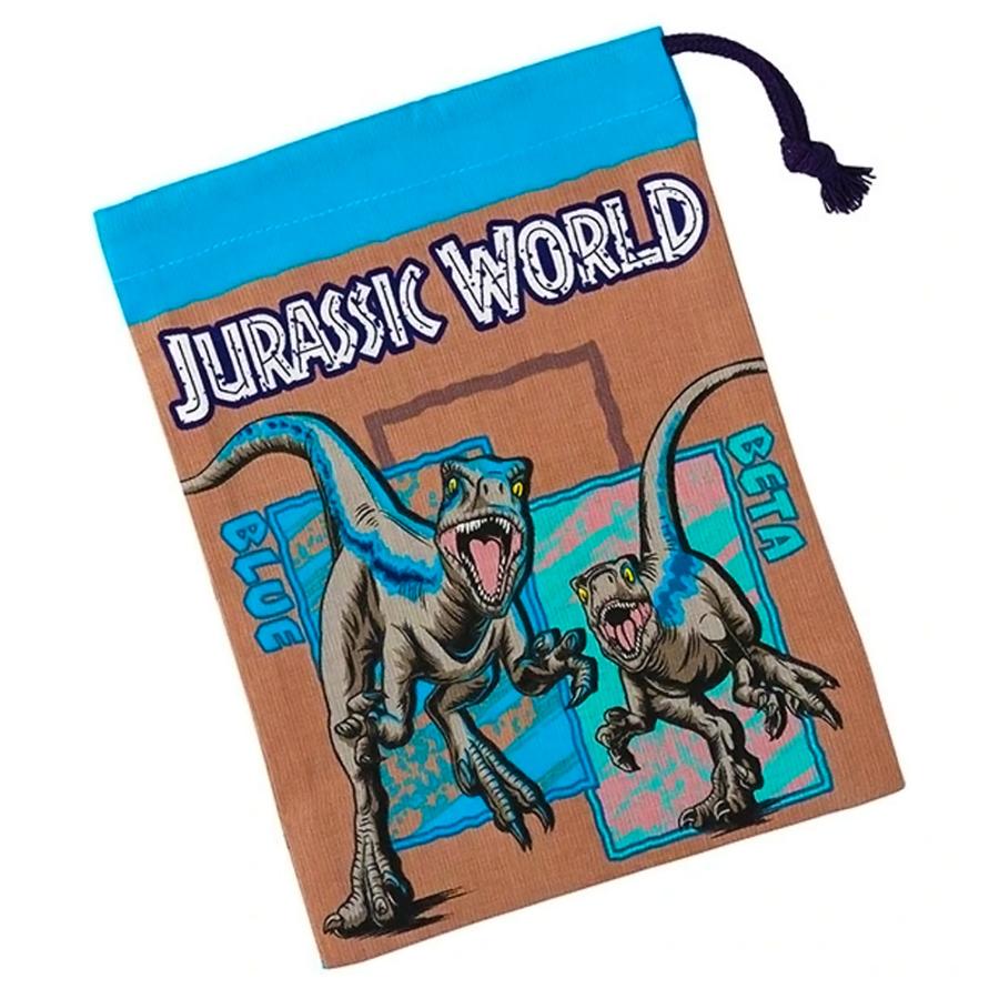 コップ袋 コップ入れ 歯ブラシ入れ 巾着袋 ジュラシックワールド 24 SKATER スケーター 子供 キッズ 男の子 サイズ205×148mm 綿100％ 663307-KB63 ◆メ | スケーター