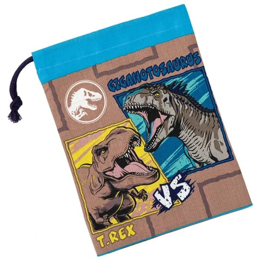 コップ袋 コップ入れ 歯ブラシ入れ 巾着袋 ジュラシックワールド 24 SKATER スケーター 子供 キッズ 男の子 サイズ205×148mm 綿100％ 663307-KB63 ◆メ | スケーター | 01