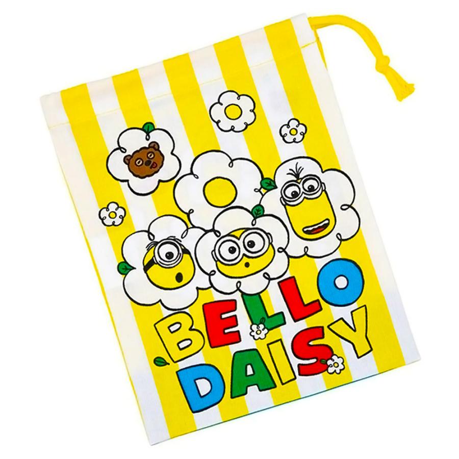 コップ袋 コップ入れ 歯ブラシ入れ 巾着袋 ミニオン minion 24 SKATER スケーター 子供 こども キッズ サイズ205×148mm 綿100％ 665523-KB63 ◆メ | スケーター