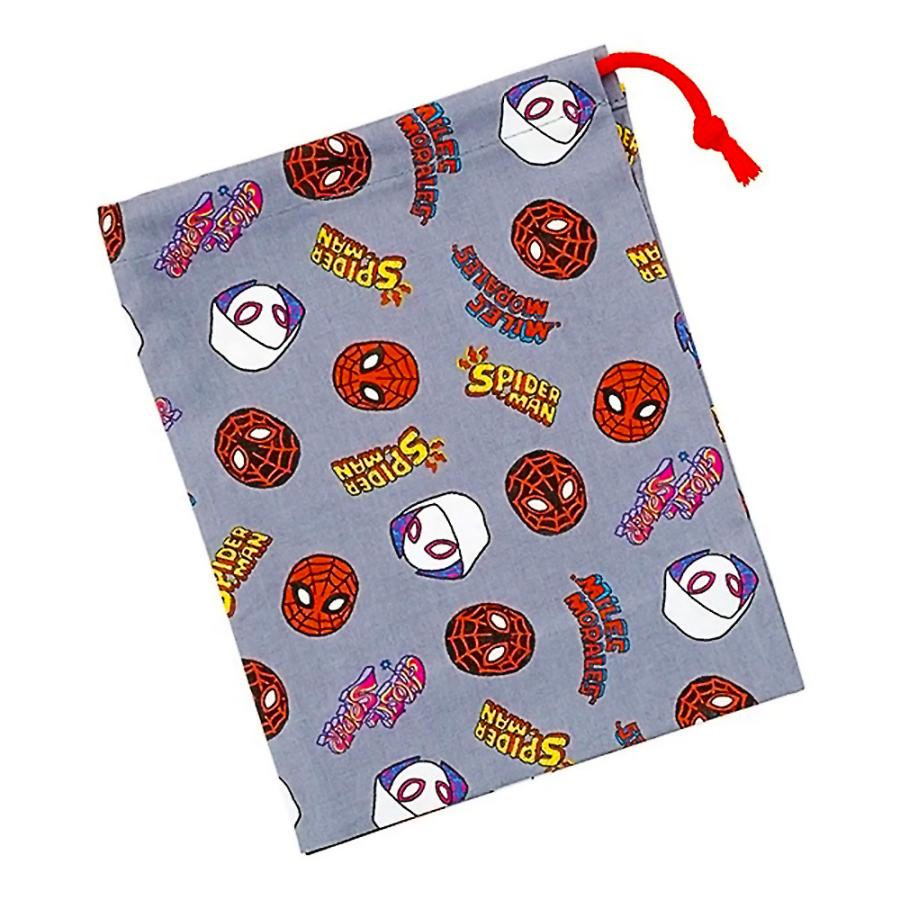 コップ袋 コップ入れ 歯ブラシ入れ 巾着袋 スパイダーマン POP COMICS SKATER スケーター 子供 キッズ 男の子 サイズ205×148mm 綿100％ 665943-KB63 ◆メ | スケーター