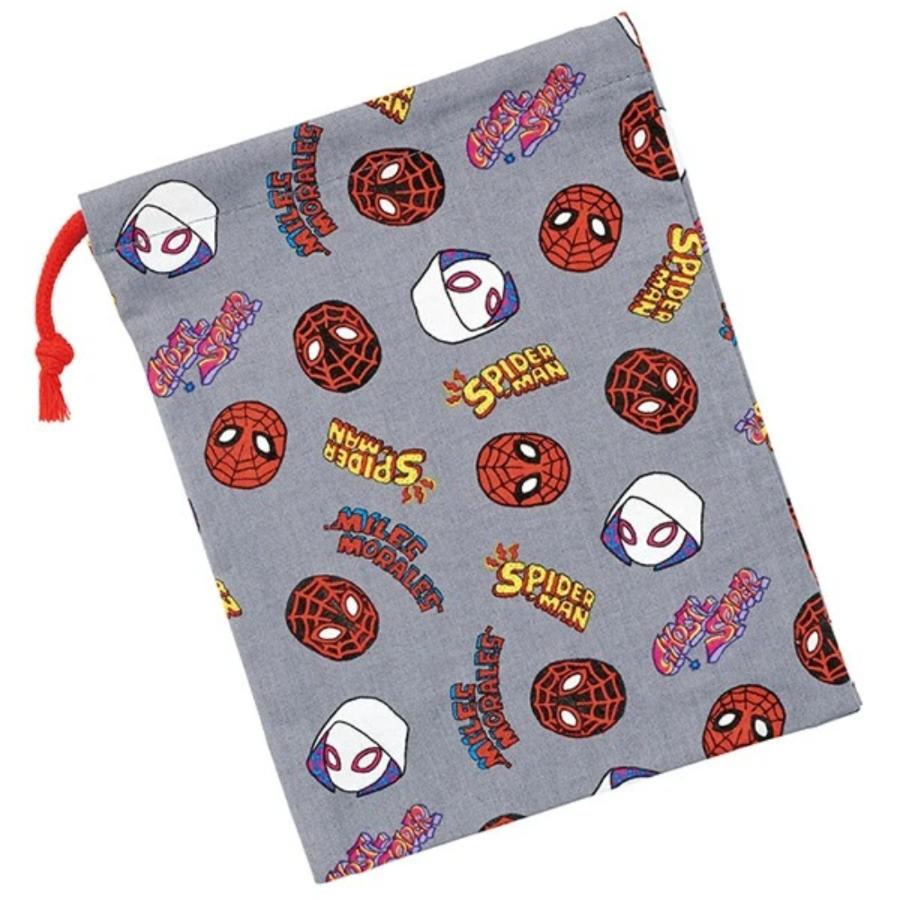 コップ袋 コップ入れ 歯ブラシ入れ 巾着袋 スパイダーマン POP COMICS SKATER スケーター 子供 キッズ 男の子 サイズ205×148mm 綿100％ 665943-KB63 ◆メ | スケーター | 01
