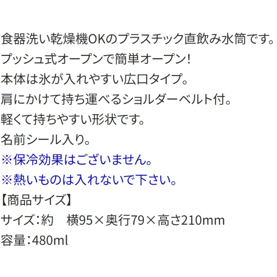 水筒 PEZ ペッツ 直飲みプラワンタッチボトル SKATER 子供 男の子 女の子 ワンプッシュ式 容量480ml 食洗機対応 抗菌 超軽量 667404-PSB5SANAG ◆宅 | スケーター | 02