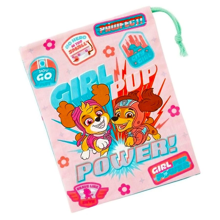 コップ袋 コップ入れ 歯ブラシ入れ 巾着袋 パウ・パトロール GIRLS PUPS SKATER スケーター 子供 キッズ サイズ205×148mm 綿100％ 667718-KB63 ◆メ | スケーター