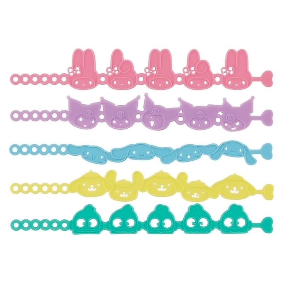 シリコーン虫よけチェーンブレスレット 5本入 サンリオキャラクターズ SKATER スケーター 子供 ユスリカ 蚊対策 長さ調節 ユーカリの香り 675980-ZMYC1 ◆メ | スケーター