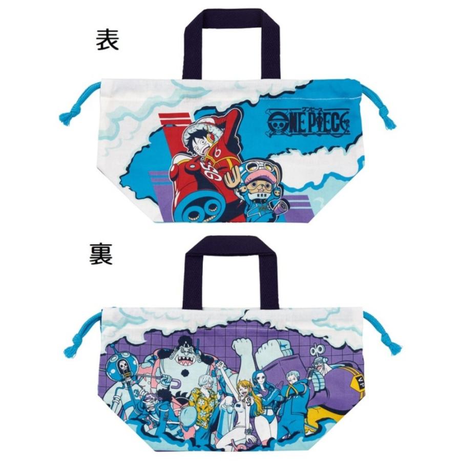ランチ巾着 ワンピース 24 ONE PIECE お弁当巾着 お弁当袋 SKATER スケーター 子供 キッズ サイズ290×165×マチ120mm 677380-KB7 ◆メ | スケーター | 01