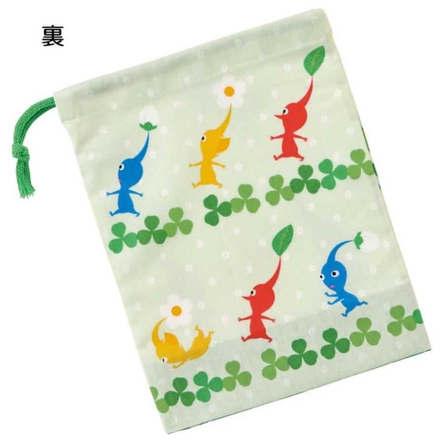 コップ袋 ピクミン PIKMIN コップ入れ 歯ブラシ入れ 巾着袋 SKATER スケーター 子供 キッズ サイズ205×148mm 綿100％ 680014-KB63 ◆メ | スケーター | 01