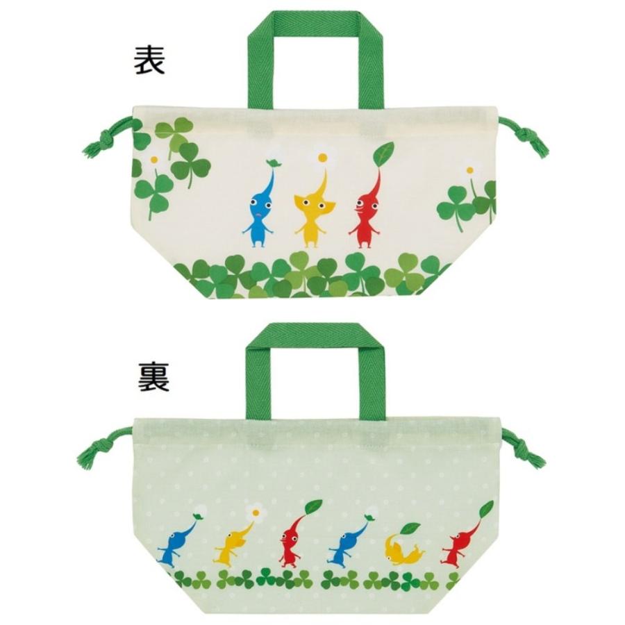 ランチ巾着 ピクミン PIKMIN お弁当巾着 お弁当袋 SKATER スケーター 子供 サイズ290×165×マチ120mm 680021-KB7 ◆メ | スケーター | 01