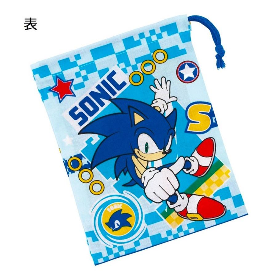 コップ袋 ソニック SONIC コップ入れ 歯ブラシ入れ 巾着袋 SKATER スケーター 子供 サイズ205×148mm 綿100％ 682933-KB63 ◆メ | スケーター