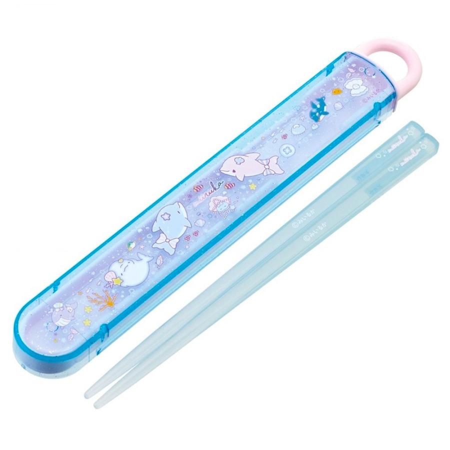 弁当用箸 みいるか miiruka スライド箸＆箸箱セット SKATER スケーター 子供 箸16.5cm スライド式 ストッパー付 名前シール付 703713-ABS2AMAG ◆メ | スケーター