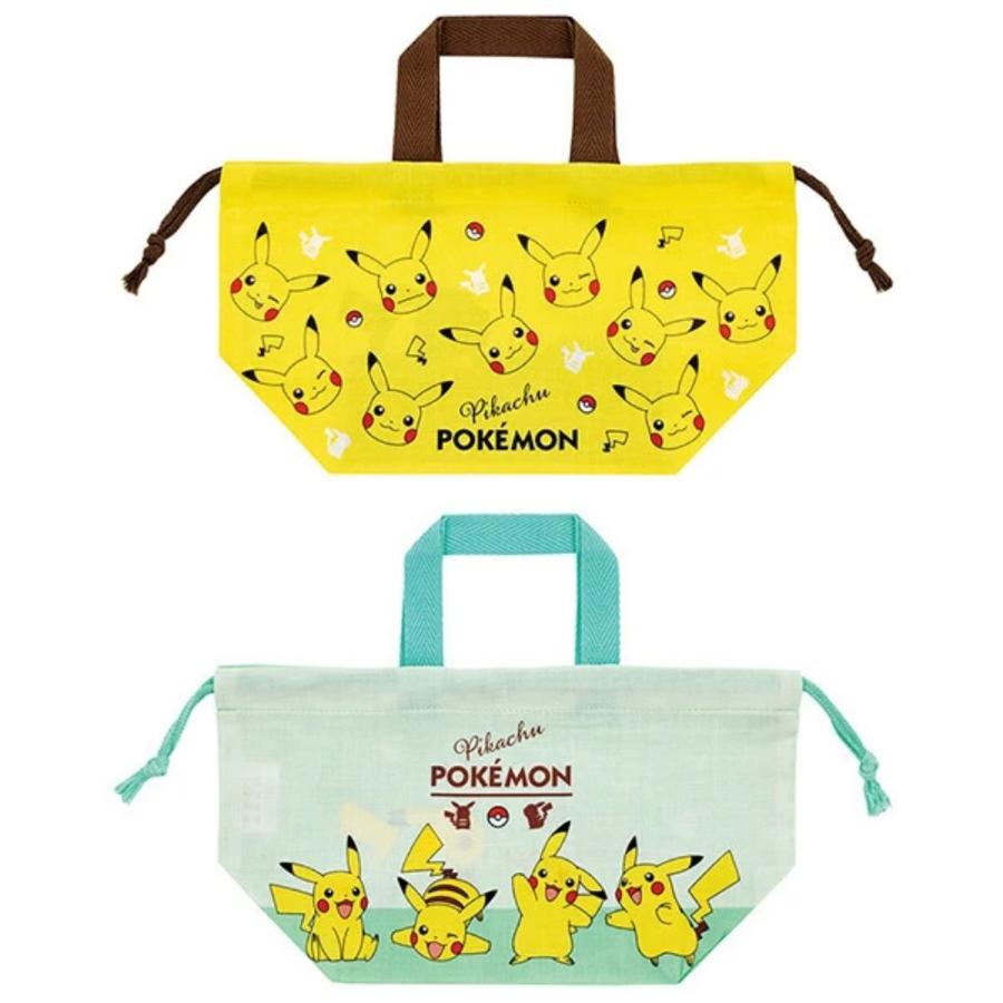 スケーター ランチ巾着 2枚組 ポケットモンスター ピカチュウ お弁当