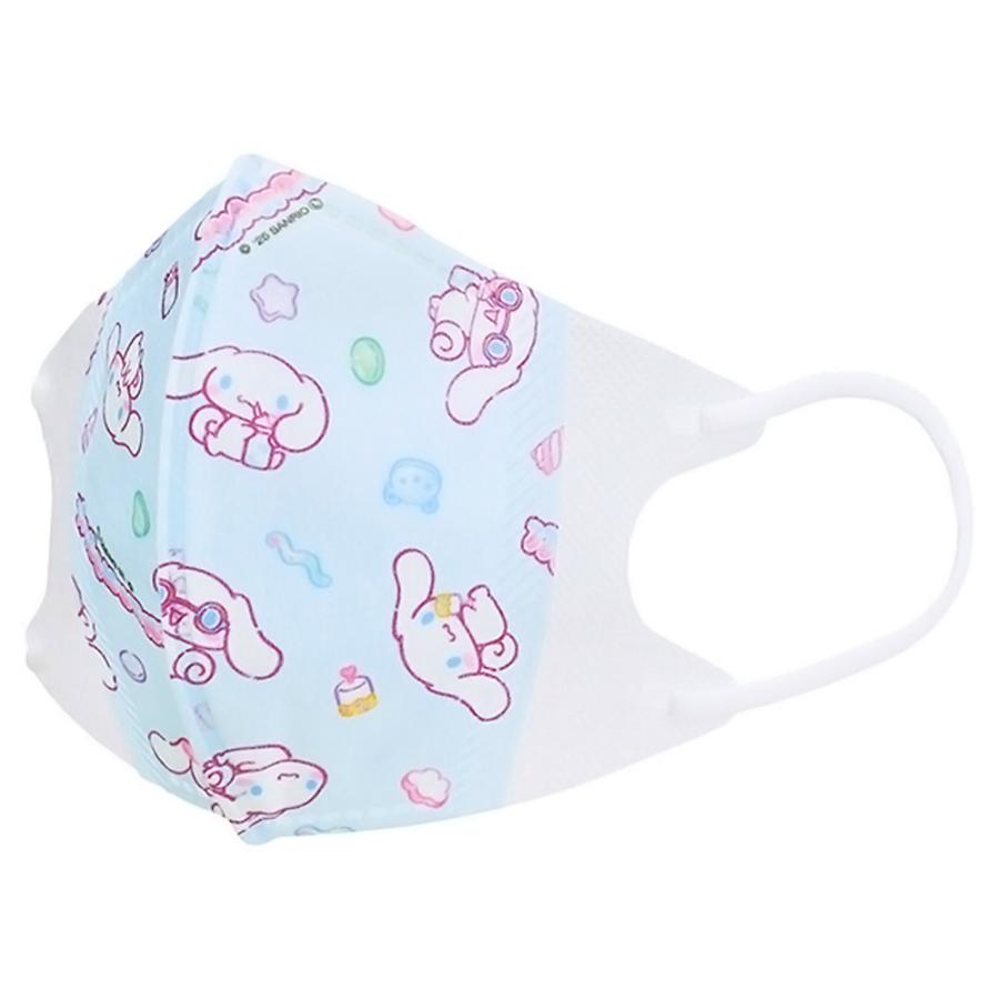 マスク 立体 子供用 こども用 7枚入り シナモロール マシュグミ SKATER スケーター 不織布 三層構造 4才以上用 サイズ12×10cm 個包装 715532-MSKS3N ◆メ | スケーター