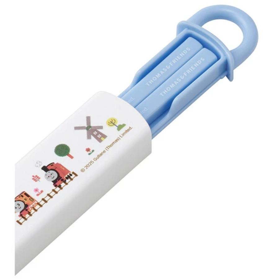 弁当用箸 きかんしゃトーマス つむぱぱ スライド箸＆箸箱セット SKATER スケーター 子供 箸16.5cm スライド式 ストッパー付 名前シール付 715570-ABS2AM ◆メ | スケーター | 01