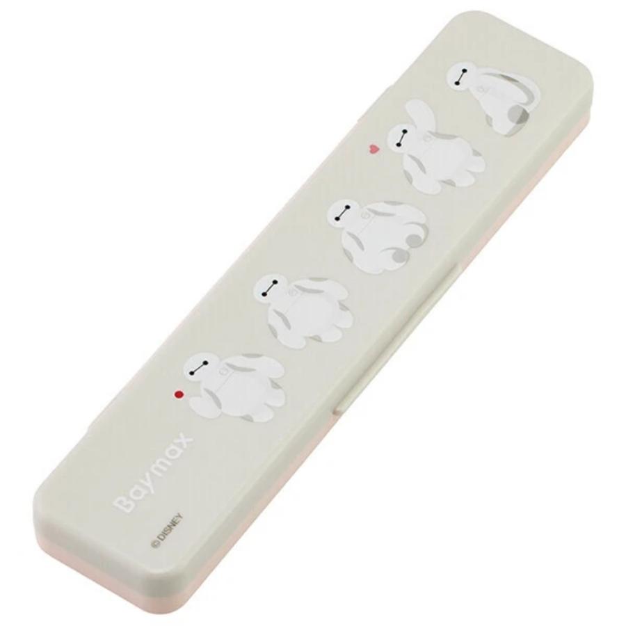 弁当用箸 ベイマックス sweet 音のならないコンビセット SKATER スケーター 子供 箸/スプーン18cm すべり止め加工(箸先端) 収納ケース 716119-CCS3SA ◆メ | スケーター | 01