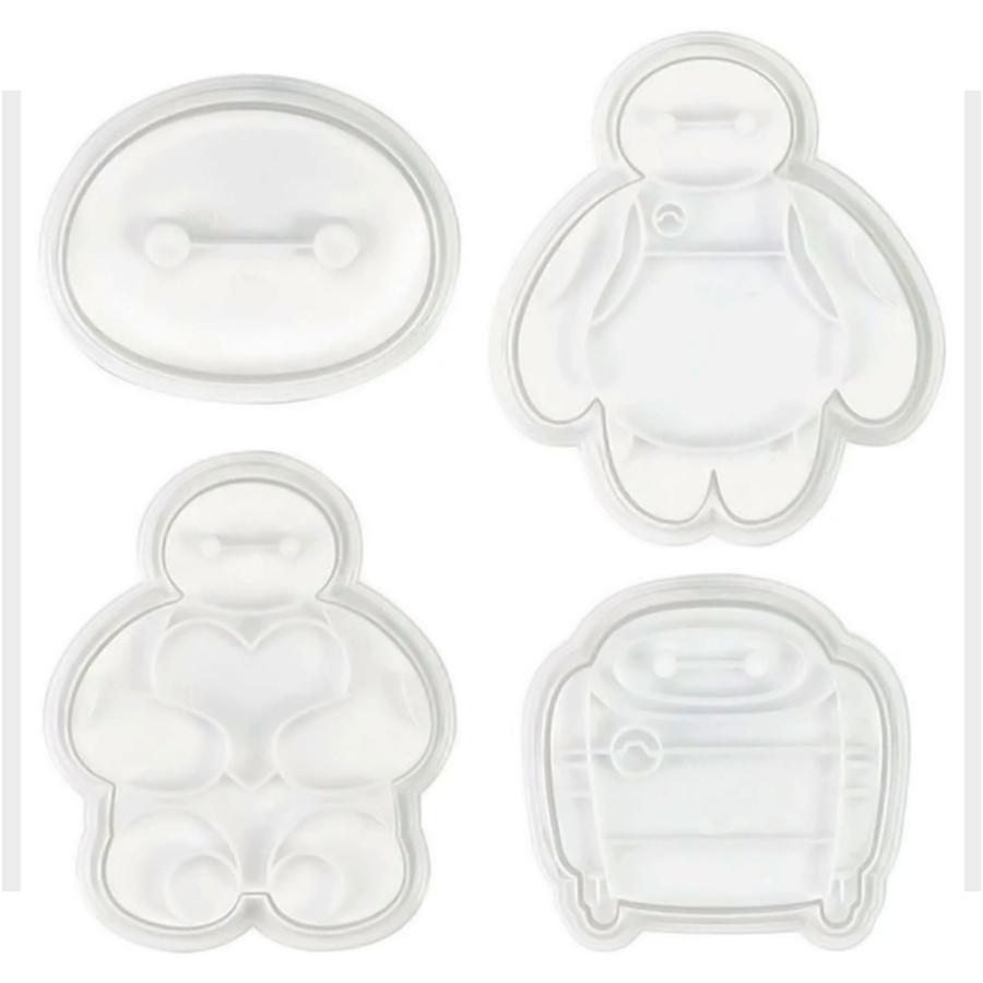 スタンプクッキー型 押し型 4個セット ベイマックス SKATER スケーター お菓子作り かわいい 子供 4種 立ち/すわり/ロボット/顔型 716775-CSM1J ◆メ | スケーター