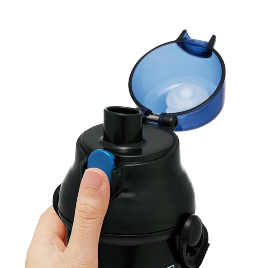 水筒 直飲みプラワンタッチボトル ジュラシックワールド リバース SKATER キッズ ワンプッシュ式 容量480ml 食洗機対応 抗菌 超軽量 717796-PSB5SAN ◆宅 | スケーター | 01