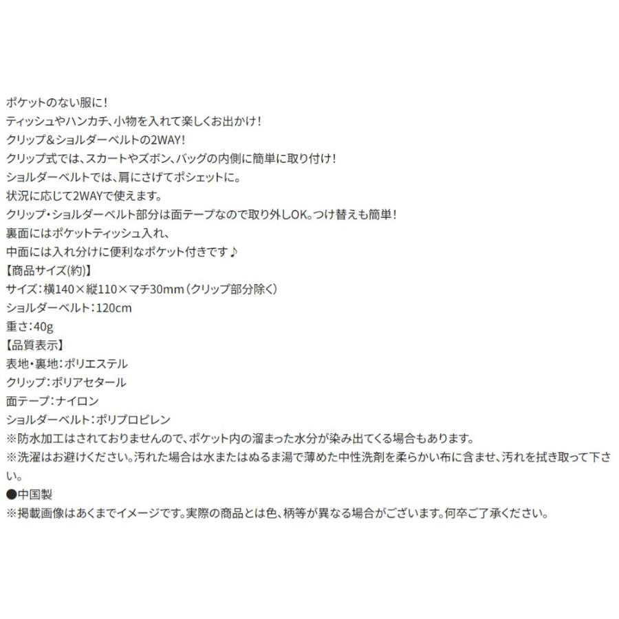 移動ポケット ポーチ ポシェット みいるか ショルダー付お出かけポケット SKATER スケーター 子供 2WAY サイズ140×110×マチ30mm 718168-ODKP2 ◆メ | スケーター | 03