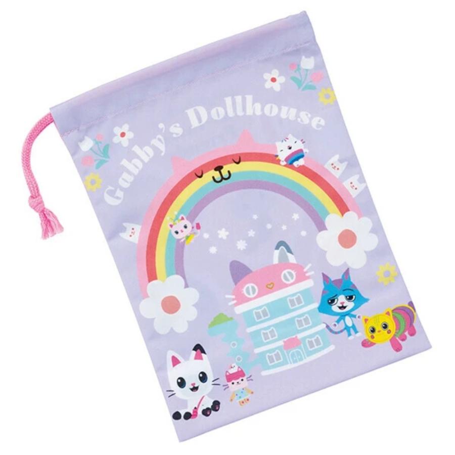 コップ袋 ギャビーのドールハウス 26 コップ入れ 歯ブラシ入れ 巾着袋 SKATER スケーター 子供 サイズ205×148mm ポリエステル 719561-KB63SN ◆メ | スケーター | 01