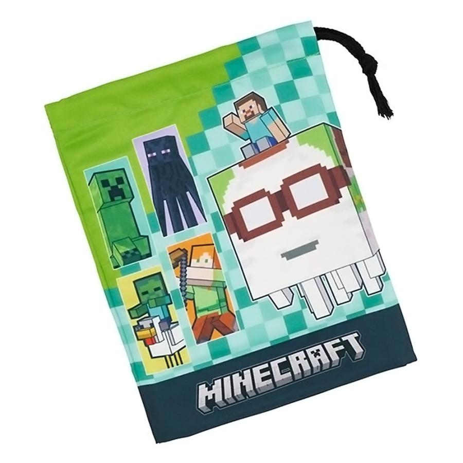 コップ袋 Minecraft マインクラフト 26 コップ入れ 歯ブラシ入れ 巾着袋 SKATER スケーター 子供 サイズ205×148mm ポリエステル 720284-KB63SN ◆メ | スケーター