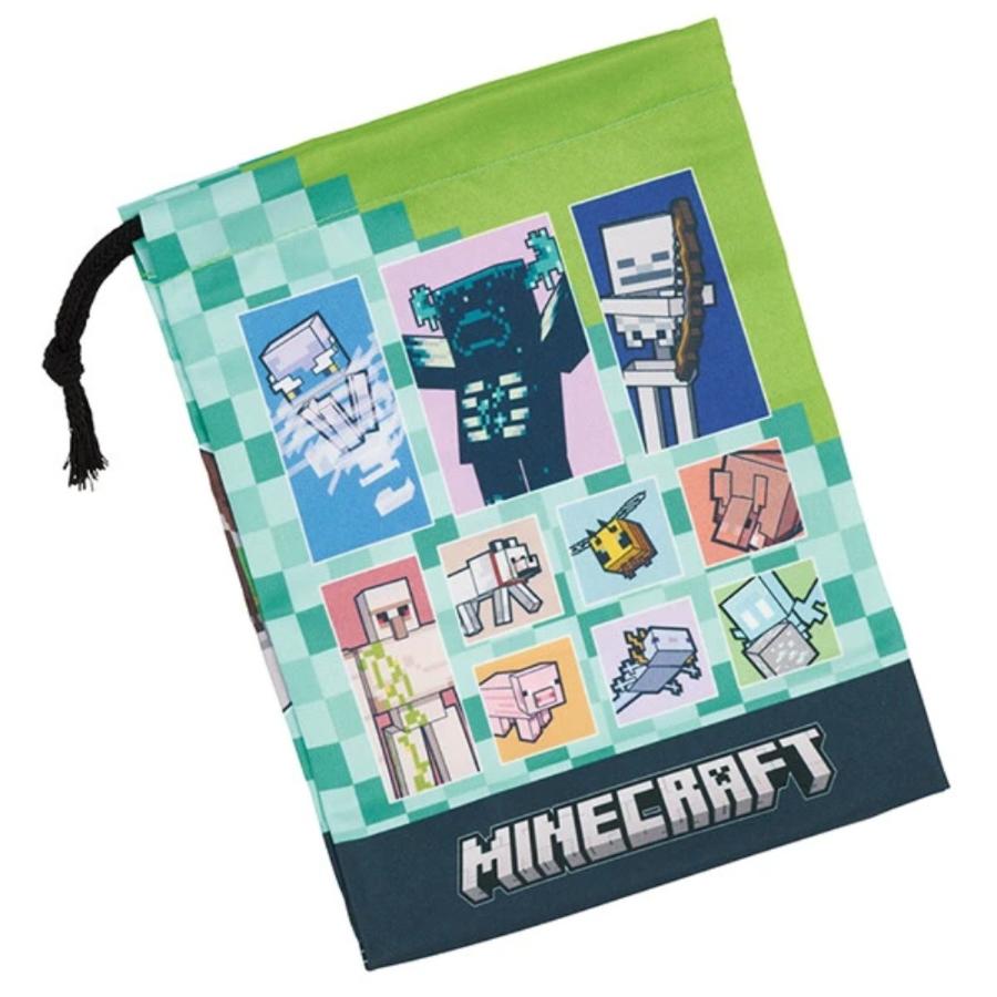 コップ袋 Minecraft マインクラフト 26 コップ入れ 歯ブラシ入れ 巾着袋 SKATER スケーター 子供 サイズ205×148mm ポリエステル 720284-KB63SN ◆メ | スケーター | 01