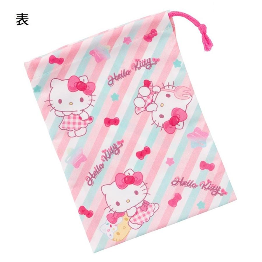 コップ袋 ハローキティ Fancy Snacks Sweets コップ入れ 歯ブラシ入れ 巾着袋 SKATER スケーター 子供 サイズ205×148mm ポリエステル 720550-KB63SN ◆メ | スケーター