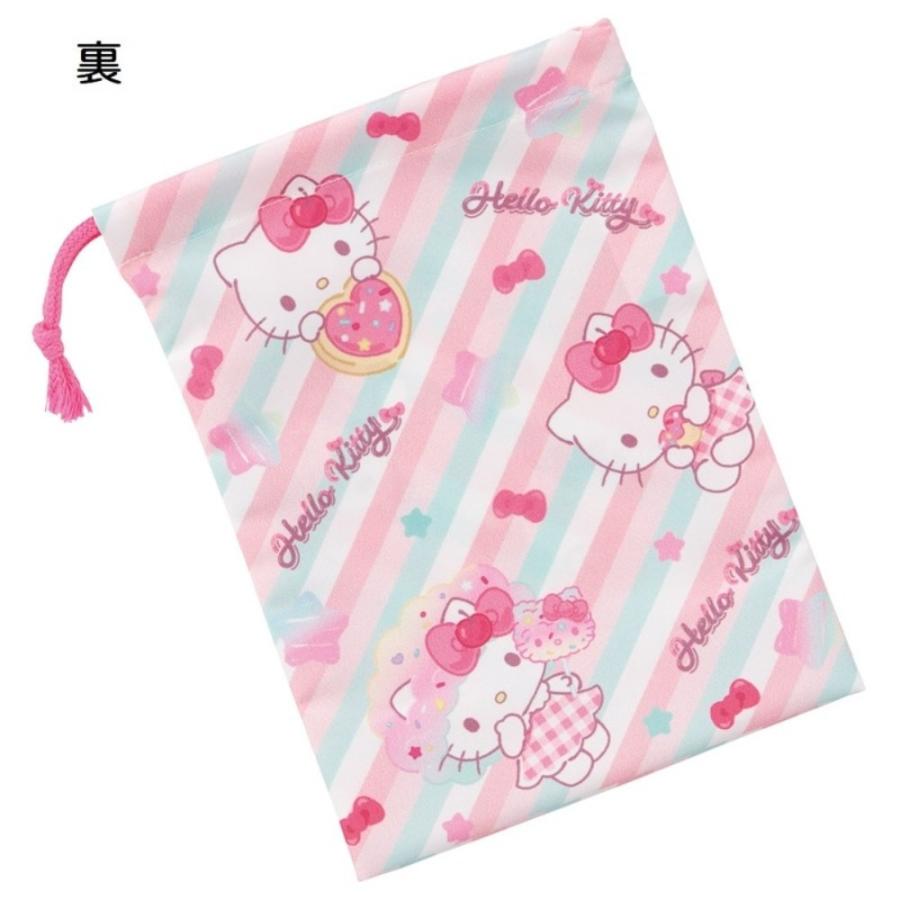 コップ袋 ハローキティ Fancy Snacks Sweets コップ入れ 歯ブラシ入れ 巾着袋 SKATER スケーター 子供 サイズ205×148mm ポリエステル 720550-KB63SN ◆メ | スケーター | 01