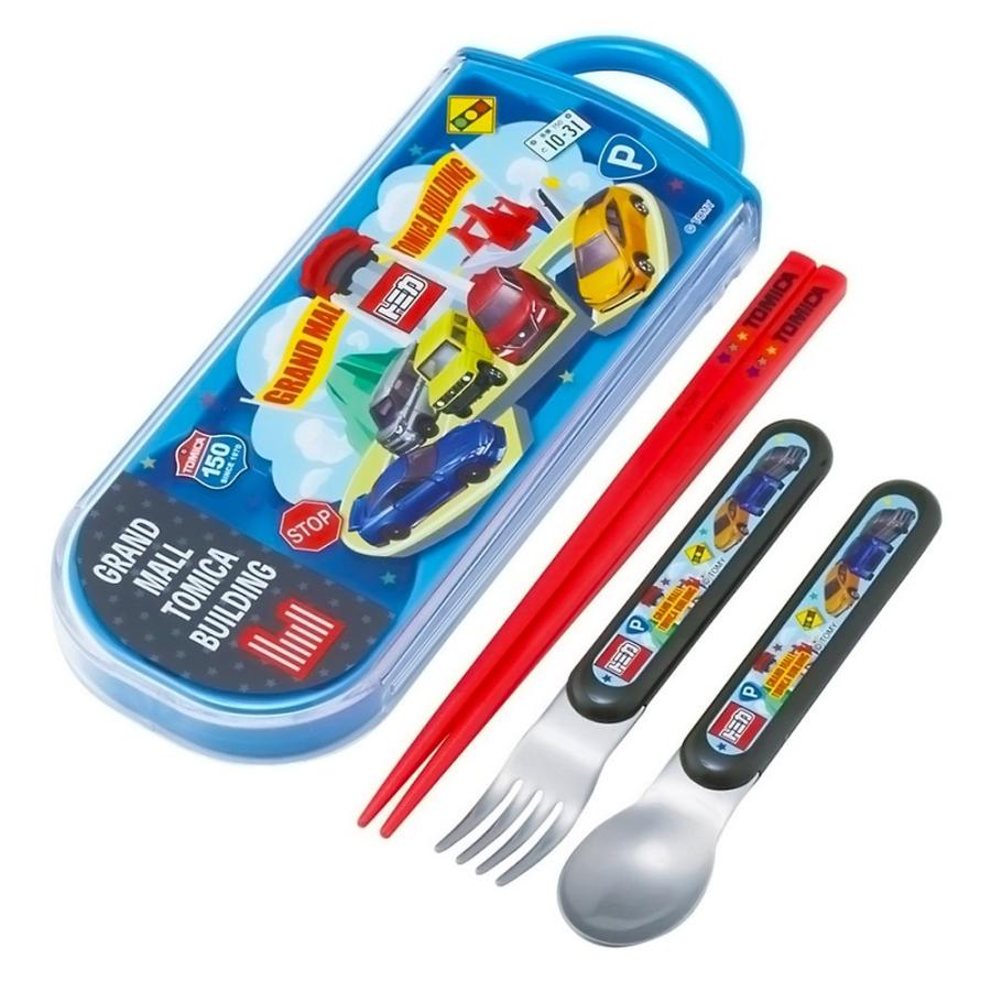 トミカ　箸箱セット　タイトランチボックス　ミニシールボックス　なまえシール スケーター 弁当用箸 トリオセット トミカ TOMICA 26 SKATER 子供 箸