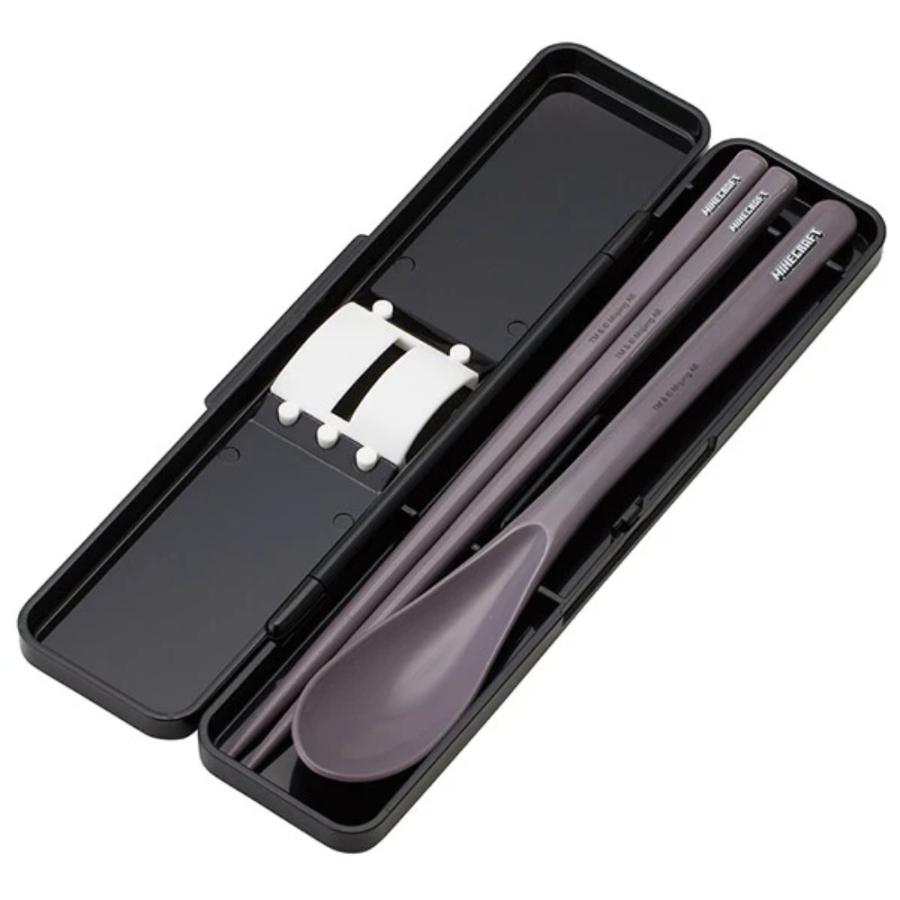 弁当用箸 Minecraft Team Mascots 音のならないコンビセット SKATER 子供 箸/スプーン18cm すべり止め加工(箸先端) 収納ケース 723339-CCS3SA ◆メ | スケーター | 01