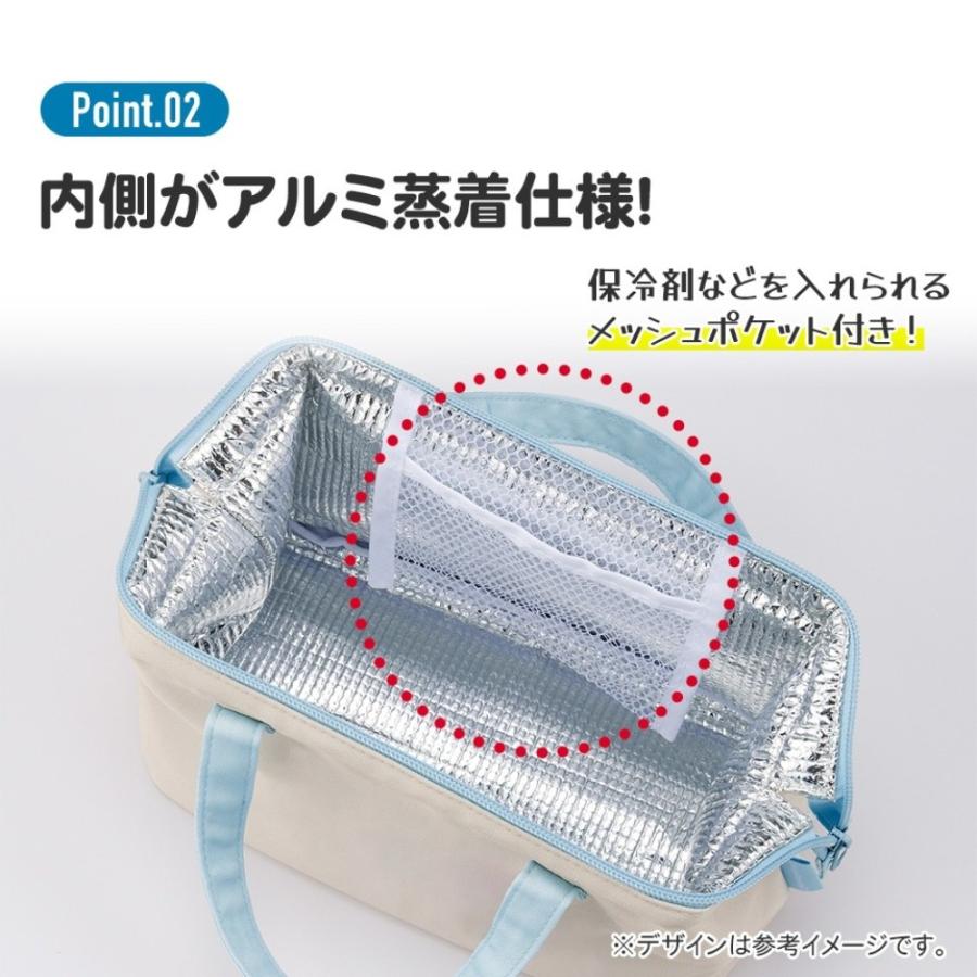 がま口型ランチバッグ Minecraft マインクラフト Team Mascots SKATER 2段 Wファスナー アルミ蒸着素材 サイズ160×220×マチ120mm 723377-KGA1 ◆メ | スケーター | 02