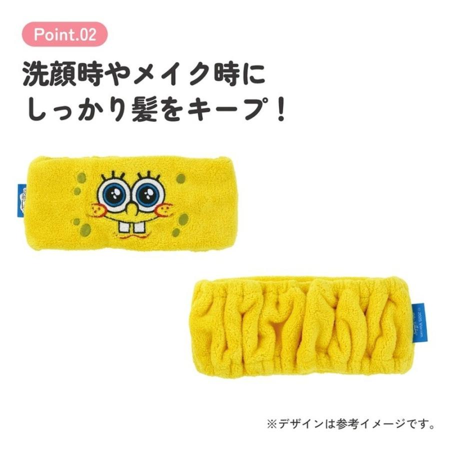 ヘアターバン スポンジ・ボブ SKATER スケーター 子供 メイク 洗顔 可愛い 海水浴 プール ゴム紐入り 伸縮 サイズ190×90mm 723704-ZHTB1 ◆メ | スケーター | 02