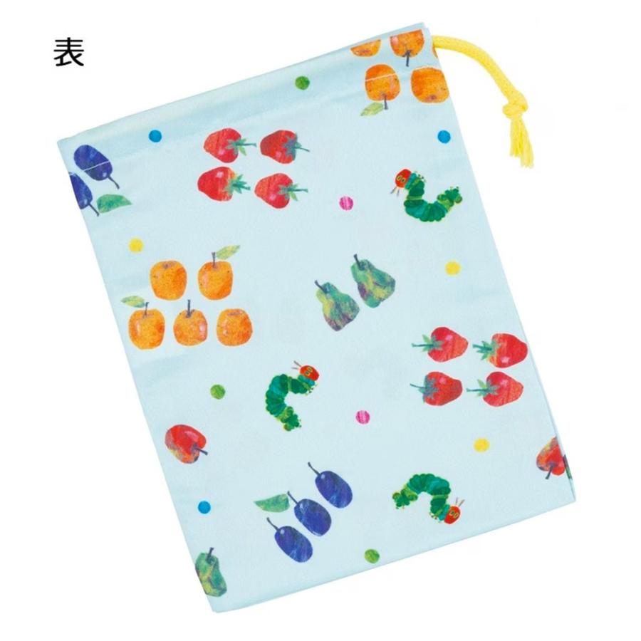 コップ袋 はらぺこあおむし フルーツパターン コップ入れ 歯ブラシ入れ 巾着袋 SKATER スケーター 子供 サイズ205×148mm ポリエステル 726262-KB63SN ◆メ | スケーター
