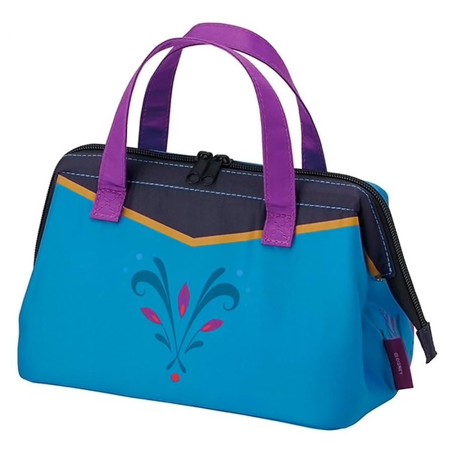 がま口型ランチバッグ アナと雪の女王 エルサ/ドレス SKATER スケーター 2段 Wファスナー アルミ蒸着素材 サイズ160×220×マチ120mm 728242-KGA1 ◆メ | スケーター