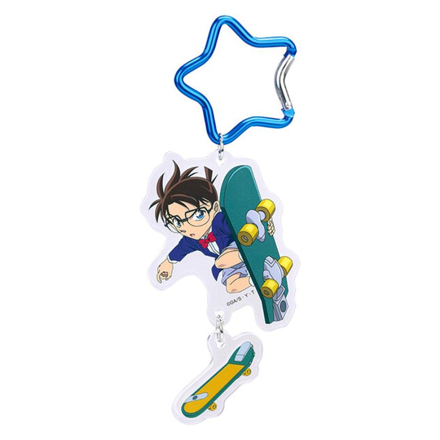 キーホルダー 名探偵コナン 江戸川コナン SKATER スケーター 子供 かわいい カラビナ付き アクリル製 サイズ63×9.5×150mm(カラビナ含む) 740145-ZCAKH1 ◆メ | スケーター