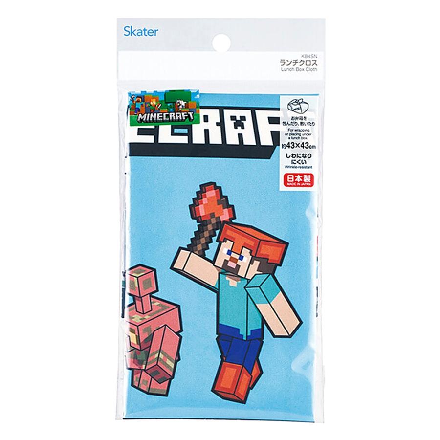 ランチクロス Minecraft 27 マインクラフト SKATER スケーター 子供 お弁当 通学 通園 かわいい ポリエステル サイズ430×430mm 747199-KB4SN ◆メ | スケーター | 01