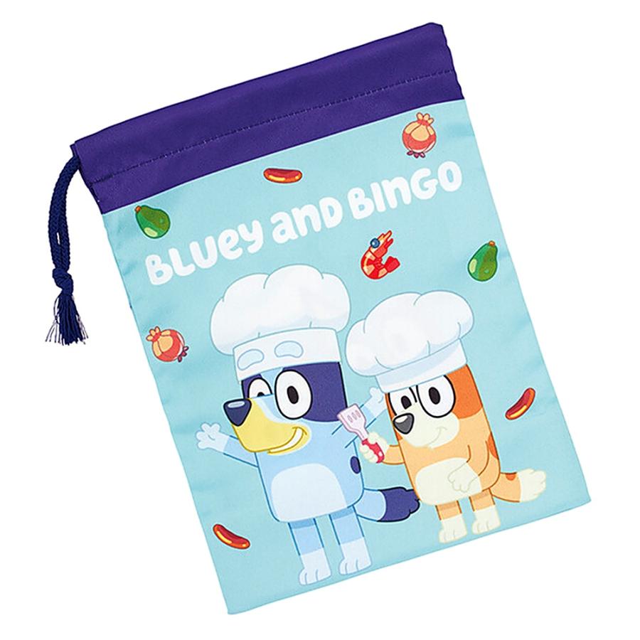 コップ袋 ブルーイ BLUEY コップ入れ 歯ブラシ入れ 巾着袋 SKATER スケーター 子供 サイズ205×148mm ポリエステル 747342-KB63SN ◆メ | スケーター | 01