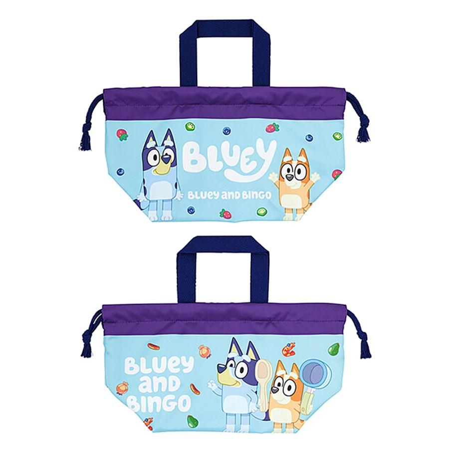 ランチ巾着 ブルーイ BLUEY お弁当巾着 お弁当袋 SKATER スケーター 子供 ポリエステル サイズ290×165×マチ120mm 747359-KB7SN ◆メ | スケーター | 01