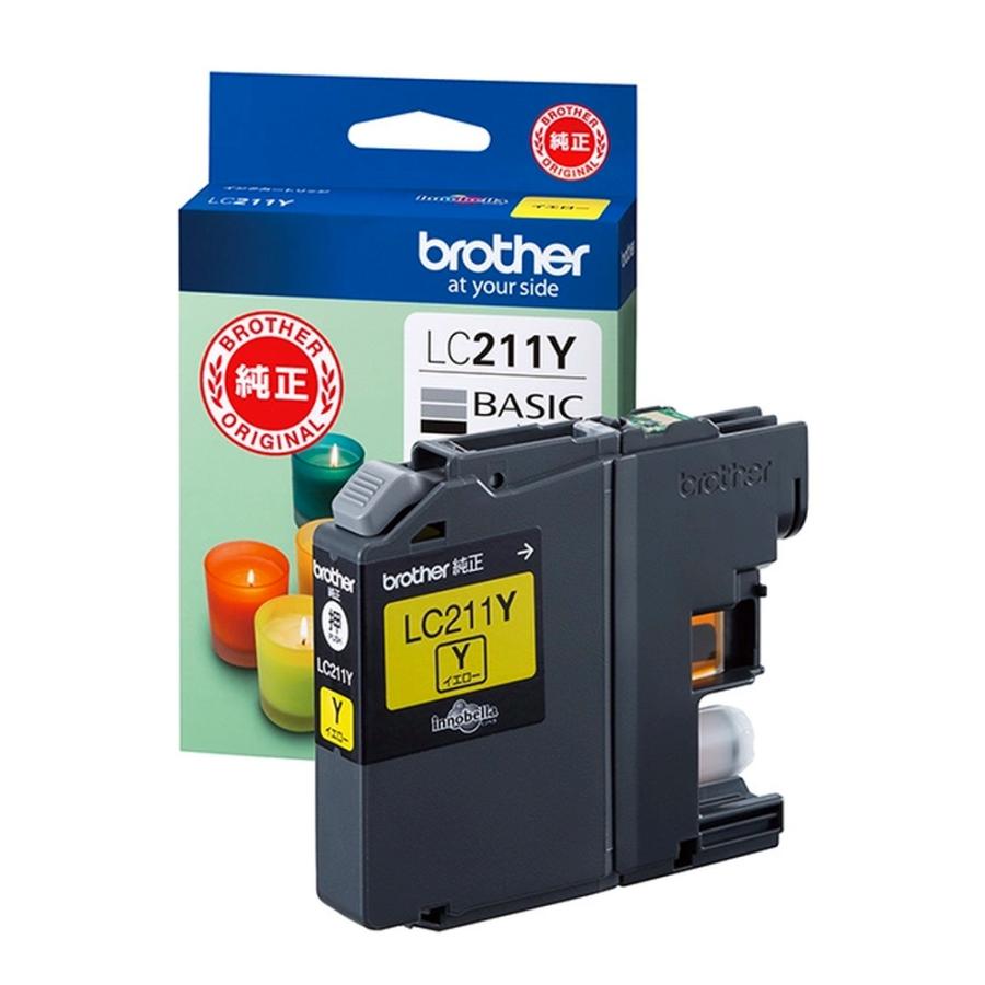 brother ブラザー 純正インクカートリッジ LC211 イエロー 印刷可能枚数500 適合プリンター:DCP-J562N DCP-J762N DCP-J963N MFC-J880N イエロー LC211Y ◆メ | ブラザー工業