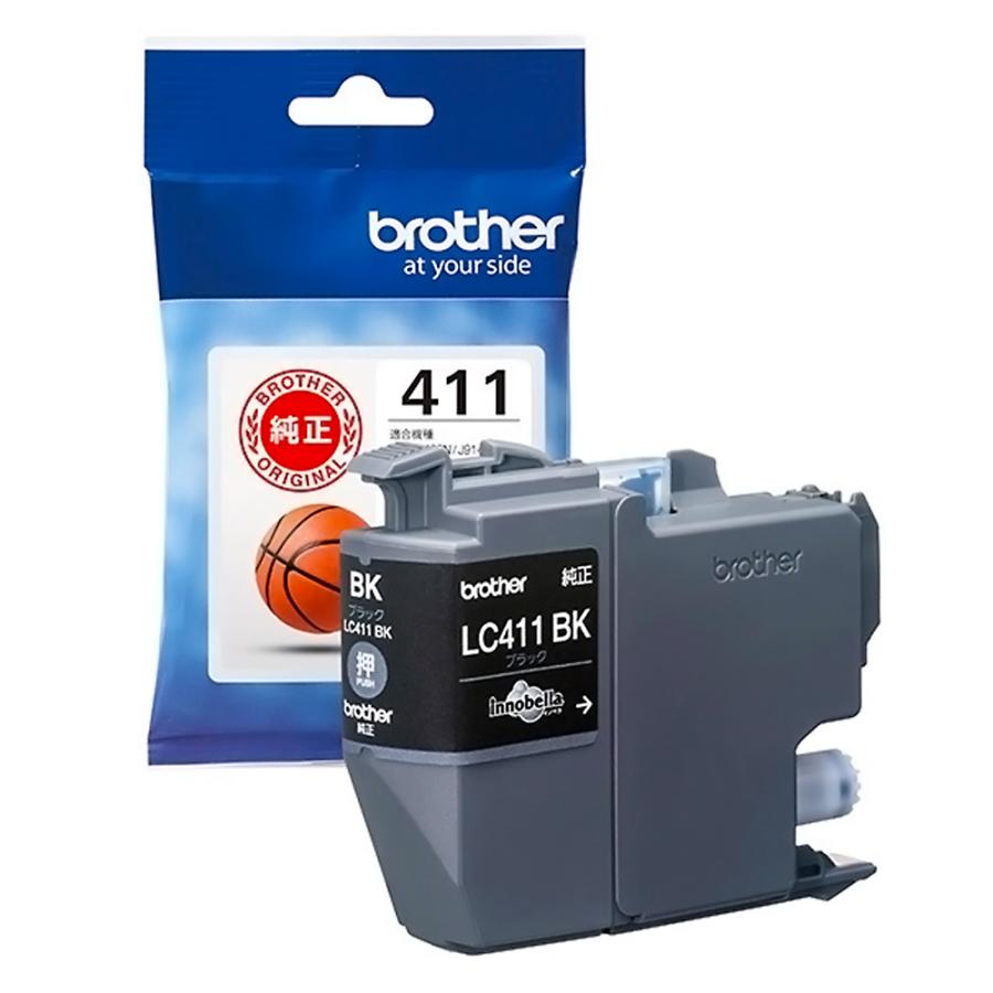 brother ブラザー 純正インクカートリッジ LC411 黒 印刷可能枚数375 適合プリンター:DCP-J926N MFC-J904N MFC-J739DN MFC-J939DN ブラック LC411BK ◆メ | ブラザー工業