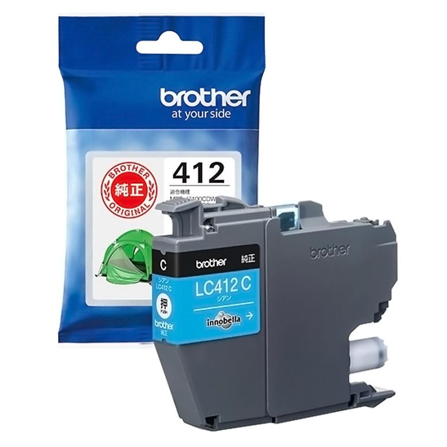 brother ブラザー 純正インクカートリッジ LC412 シアン 印刷可能枚数350 適合プリンター:MFC-J7300CDW MFC-J7100CDW シアン LC412C ◆メ | ブラザー工業