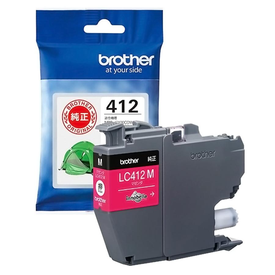 brother ブラザー 純正インクカートリッジ LC412 マゼンタ 印刷可能枚数350 適合プリンター:MFC-J7300CDW MFC-J7100CDW マゼンタ LC412M ◆メ | ブラザー工業